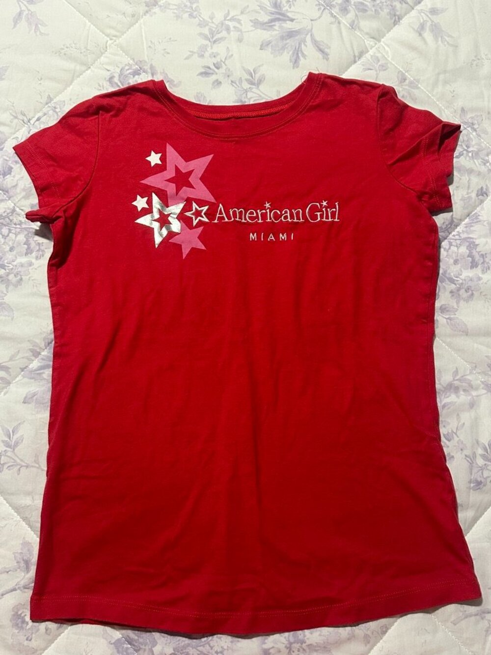 American Girl Miami Embroidered Baby Tee